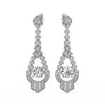 Load image into Gallery viewer, Lab Grown Diamond Halo  Cluster Stud Earrings By Stefee Jewels