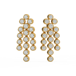 Load image into Gallery viewer, Cluster Dangle Earrings By Stefee Jewels