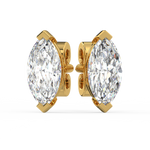 Load image into Gallery viewer, Solitaire Marquise Lab Grown Diamond Studs Earrings by Stefee