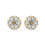 Load image into Gallery viewer, Floral Radiance  Lab Grown Diamond  Pendant Set by Stefee Jewels