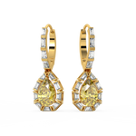 Load image into Gallery viewer, Radiant Reflections Lab Grown Diamond Drop Earrings by Stefee Jewels