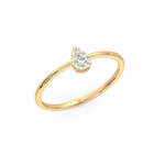 Load image into Gallery viewer, Round-Dewdrop Lab Grown Diamond Ring by Stefee Jewels