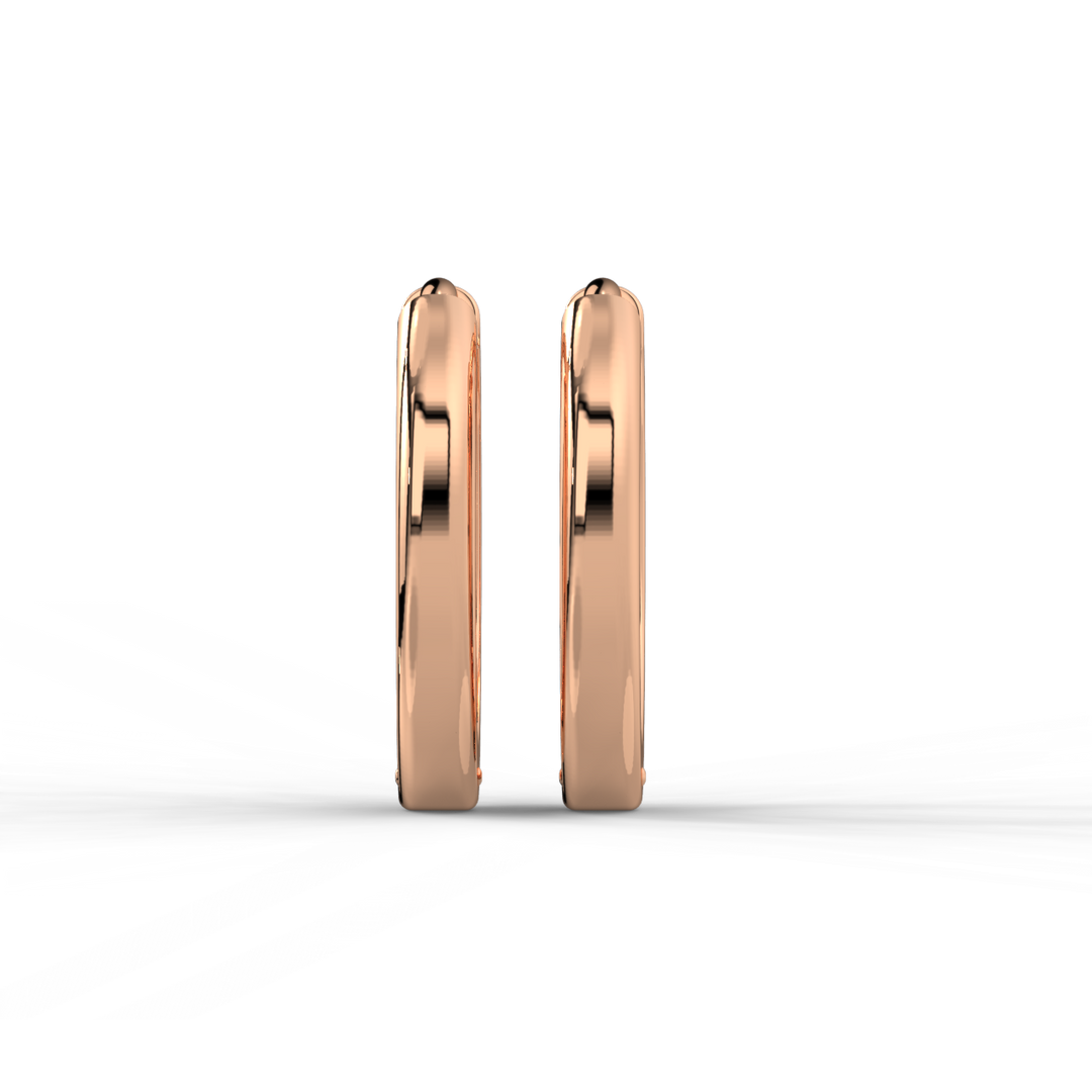 Huggie Hoops Lab Grown Diamond Earrings by Stefee