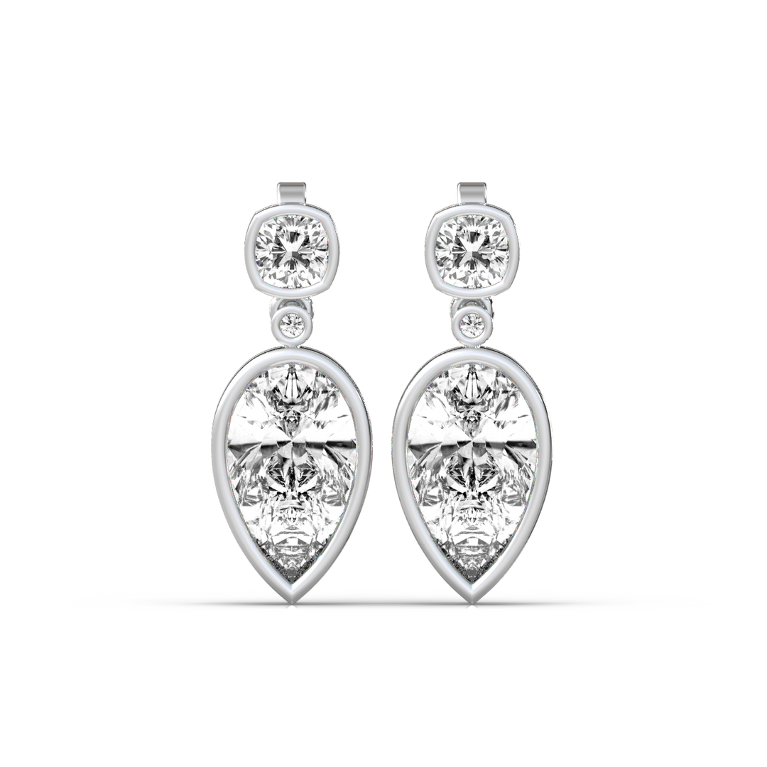 The Leafy  Lab Grown Diamond Earrings By Stefee Jewels