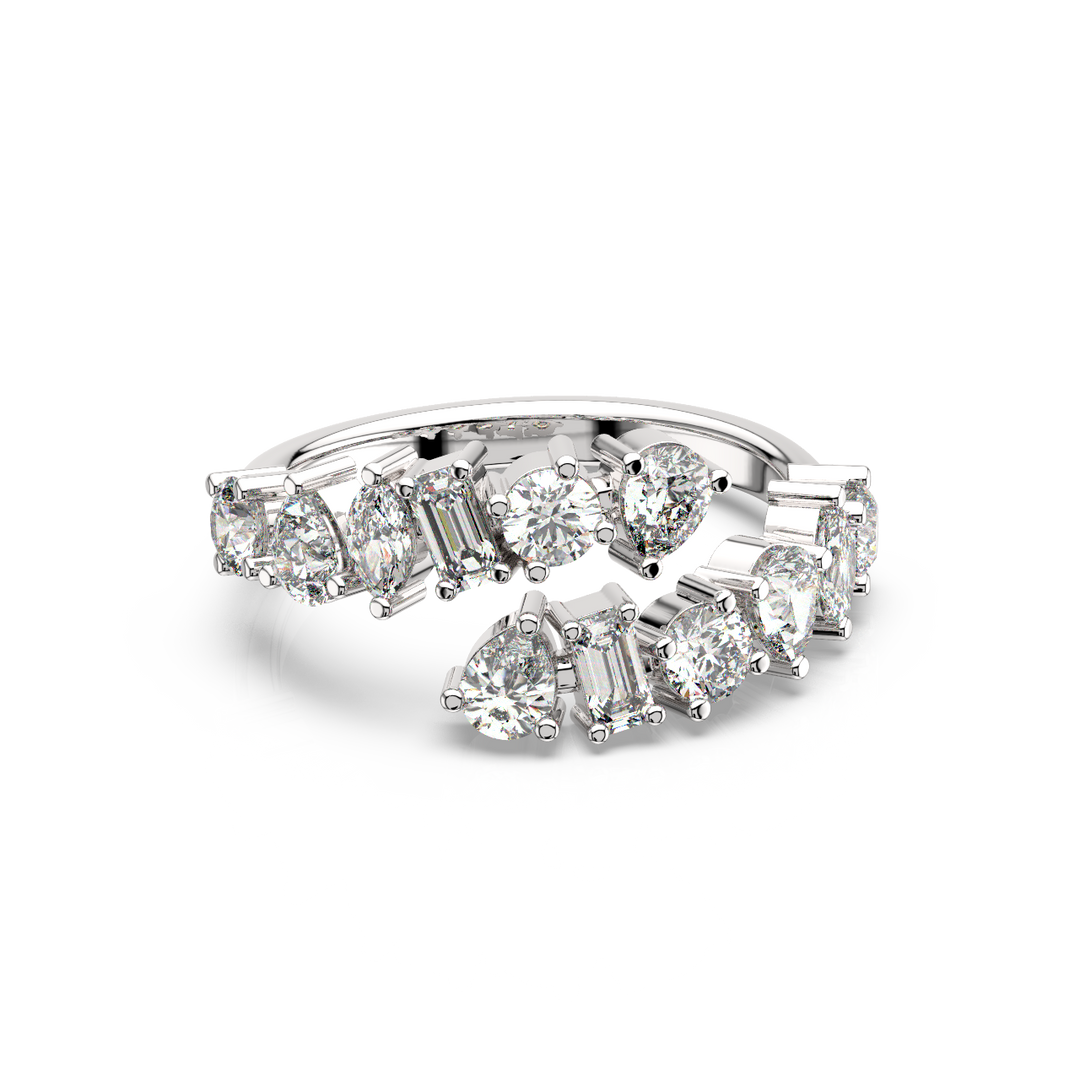 Multi-Shape Twist - Lab Grown Diamond Ring by Stefee Jewels