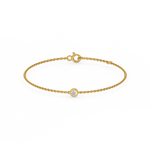 Load image into Gallery viewer, Bezel Set Lab Grown Diamond Bracelet by Stefee