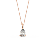 Load image into Gallery viewer, Solitaire Pear Lab Grown Diamond Pendant by Stefee