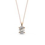 Load image into Gallery viewer, Solitaire Oval Lab Grown Diamond Pendant by Stefee