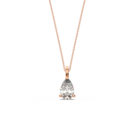 Load image into Gallery viewer, Solitaire Pear Lab Grown Diamond Pendant by Stefee