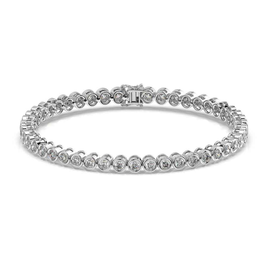 Minimalist Lab Grown Diamond Bracelet by Stefee Jewels