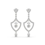 Load image into Gallery viewer, Sparkling Stars Lab Grown Diamond Drop Earrings by Stefee Jewels