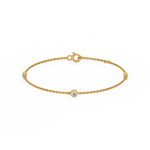 Load image into Gallery viewer, Bezel Set 3  Lab Grown Diamond Bracelet by Stefee