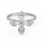 Load image into Gallery viewer, The 4- Lab Grown Diamond Petal Ring by Stefee Jewels