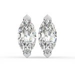 Load image into Gallery viewer, Solitaire Marquise Lab Grown Diamond Studs Earrings by Stefee