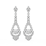 Load image into Gallery viewer, Lab Grown Diamond Halo  Cluster Stud Earrings By Stefee Jewels