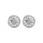 Load image into Gallery viewer, Radiant Round Lab Grown Diamond Studd Earrings by Stefee Jewels