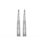 Load image into Gallery viewer, Double Hoop Lab Grown Diamond Earrings by Stefee