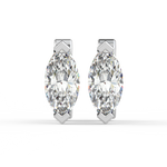 Load image into Gallery viewer, Solitaire Marquise Lab Grown Diamond Studs Earrings by Stefee