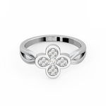 Load image into Gallery viewer, The 4-Leaf Clover Lab Grown Diamond Ring by Stefee Jewels