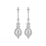 Load image into Gallery viewer, Radiant Twinkle Lab Grown Diamond Drop Earrings by Stefee Jewels
