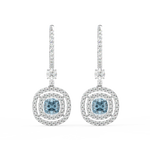 Load image into Gallery viewer, Shine Gem Hoop Earrings By Stefee Jewels