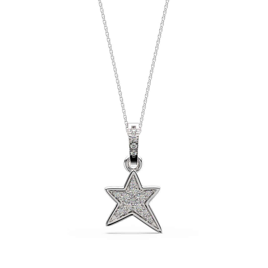 Star Diamond Lab Grown Diamond Pendant by Stefee