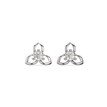 Load image into Gallery viewer, Open Petal Lab Grown Diamond Earrings by Stefee