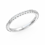 Load image into Gallery viewer, Round Embellished  Lab Grown Diamond Band by Stefee Jewels