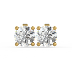 Load image into Gallery viewer, Solitaire Round Lab Grown Diamond Studs Earrings by Stefee
