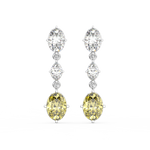 Load image into Gallery viewer, Elegant Glimmer Lab Grown Diamond Drop Earrings by Stefee Jewels