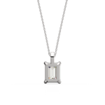 Load image into Gallery viewer, Solitaire Emerald Lab Grown Diamonds Pendant by Stefee
