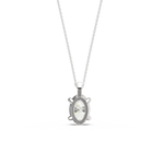 Load image into Gallery viewer, Solitaire Oval Lab Grown Diamond Pendant by Stefee

