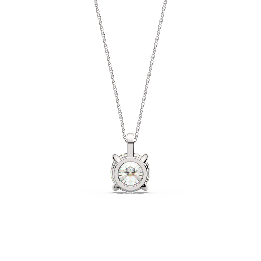 Solitaire Round Lab Grown Diamond Pendant by Stefee