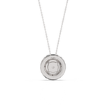 Load image into Gallery viewer, Double Round Halo Lab Grown Diamond Necklace by Stefee