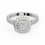 Load image into Gallery viewer, Double Halo Lab Grown - Engagement Diamond Ring by Stefee Jewels