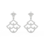 Load image into Gallery viewer, Brilliant Chains Lab Grown Diamond Drop Earrings by Stefee Jewels