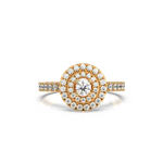 Load image into Gallery viewer, Lab Grown Diamond Cluster Double Halo - Engagement Ring by Stefee Jewels