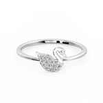 Load image into Gallery viewer, Studded Swan Lab Grown Diamond Ring by Stefee Jewels