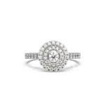 Load image into Gallery viewer, Lab Grown Diamond Cluster Double Halo - Engagement Ring by Stefee Jewels