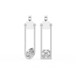 Load image into Gallery viewer, Twinkling Treasures Lab Grown Diamond Drop Earrings by Stefee Jewels