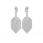 Load image into Gallery viewer, Brilliant Blossoms Lab Grown Diamond Drop Earrings by Stefee Jewels