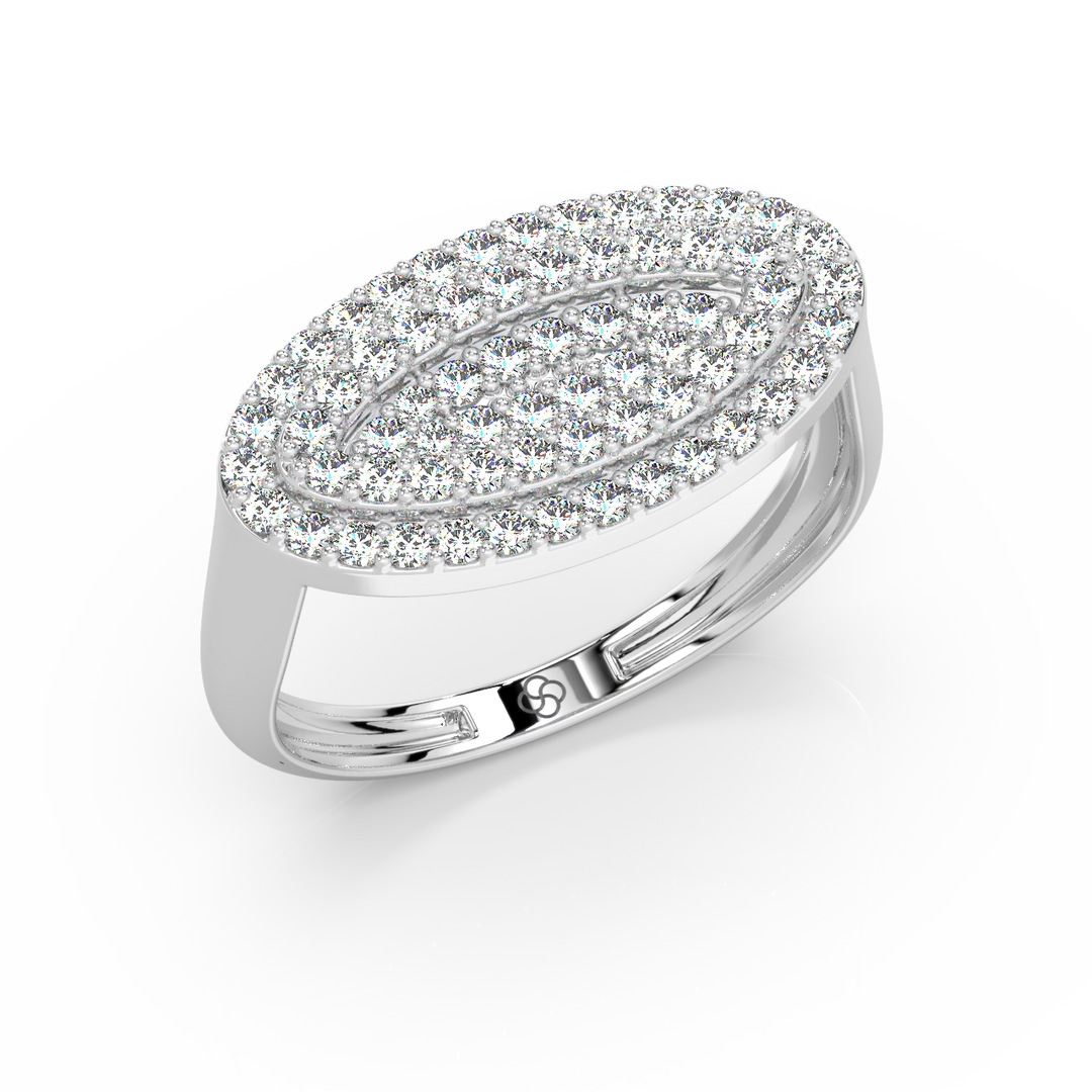 Oval Lab Grown Diamond   Ring by Stefee Jewels