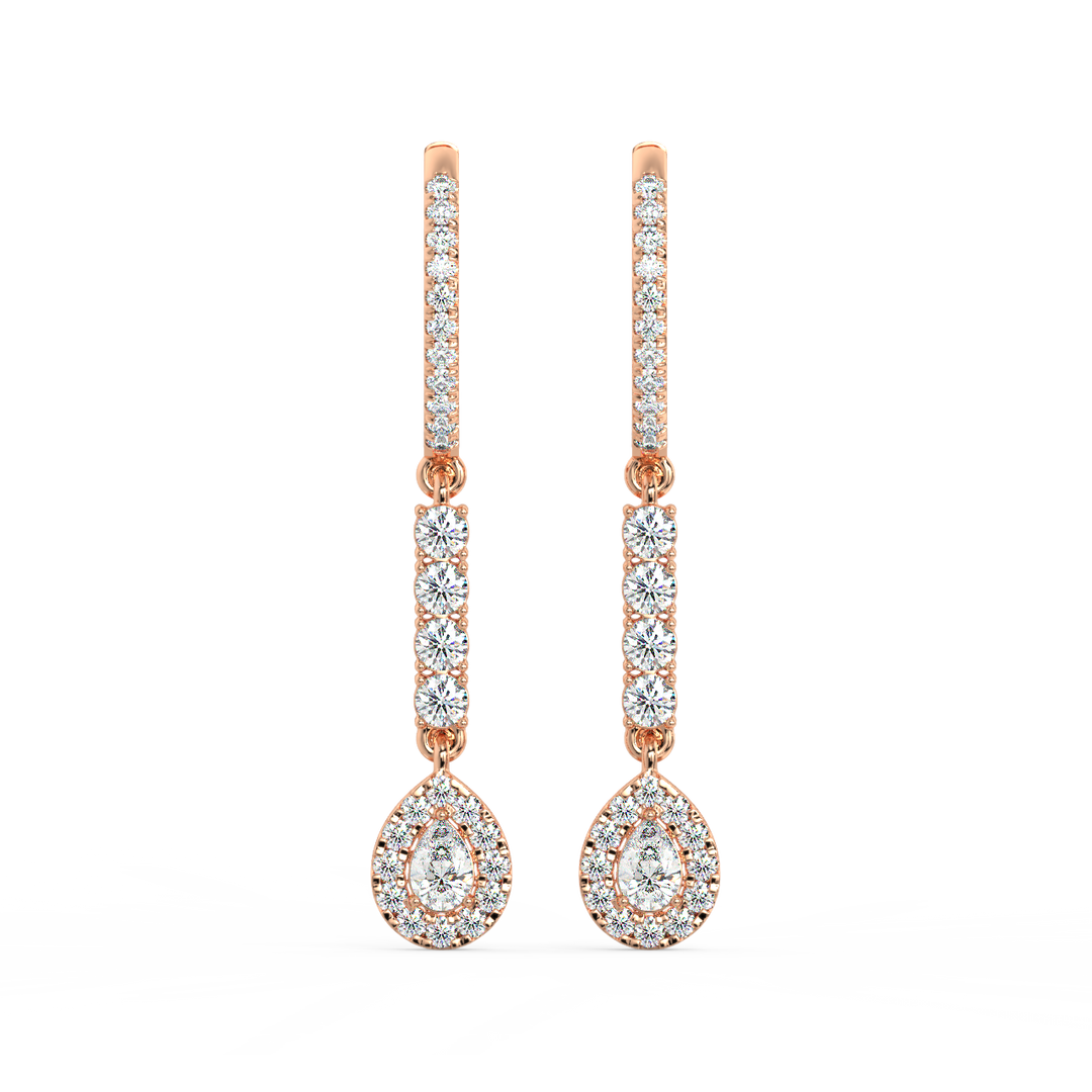Twinkle Rope  Lab Grown Diamond Drop Earrings By Stefee Jewels