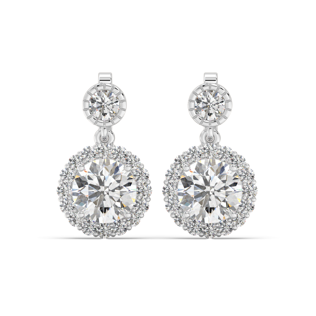 Signature Cross  Lab Grown Diamond Studs By Stefee Jewels
