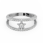 Load image into Gallery viewer, The Round Star Lab Grown Diamond Ring by Stefee Jewels