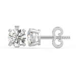 Load image into Gallery viewer, Solitaire Round Lab Grown Diamond Studs Earrings by Stefee