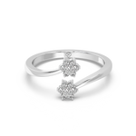 Load image into Gallery viewer, Curled Flower Lab Grown Diamond Ring by Stefee Jewels