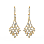 Load image into Gallery viewer, Timeless Sparkle Lab Grown Diamond Drop Earrings by Stefee Jewels