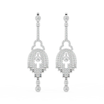 Load image into Gallery viewer, Elegant Streams Lab Grown Diamond Drop Earrings by Stefee Jewels