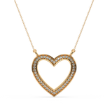 Load image into Gallery viewer, Open Heart Lab Grown Diamond Pendant by Stefee